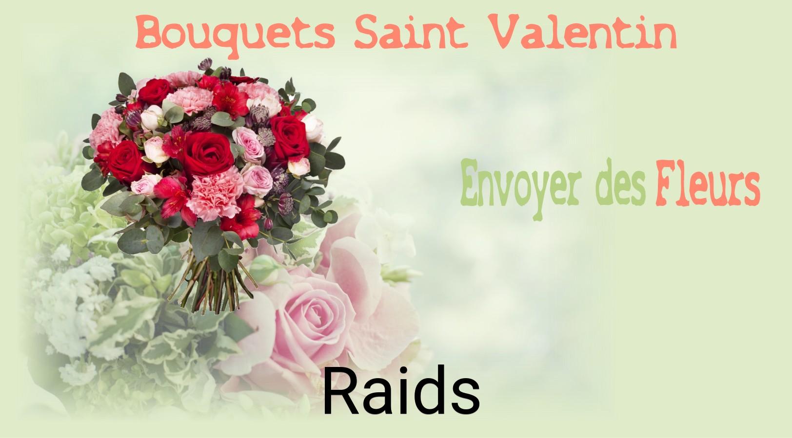 Roses de Saint-Valentin livrées à Raids